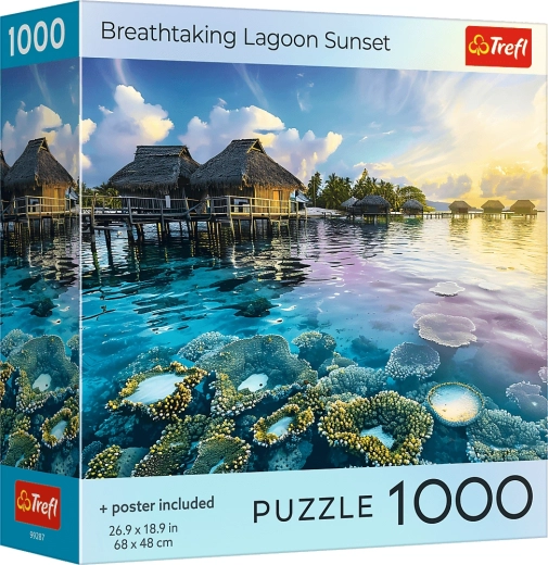 Trefl puzzle Západ slnka nad lagúnou 1000 dielikov