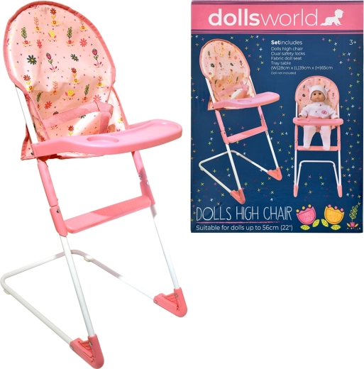 Dolls World skladacia jedálenská stolička pre bábiky