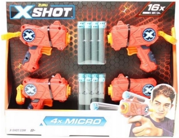 Súprava odpaľovačov Excel Micro 4-balenie 16 šípok