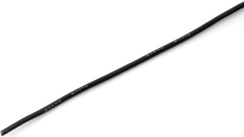 Silikónový vodič MSP 2,5 mm² (13 AWG) čierny 1 m