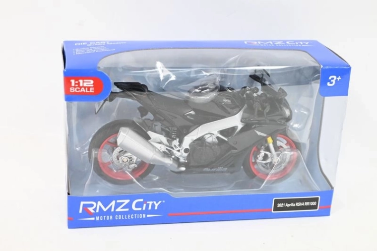 RMZ Hobby model motocykla Aprilia RSV4 1:12 čierny
