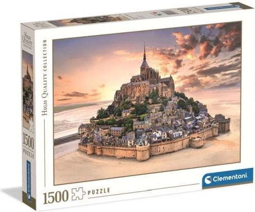 Puzzle Clementoni Mont Saint-Michel pri východe slnka, 1500 dielikov