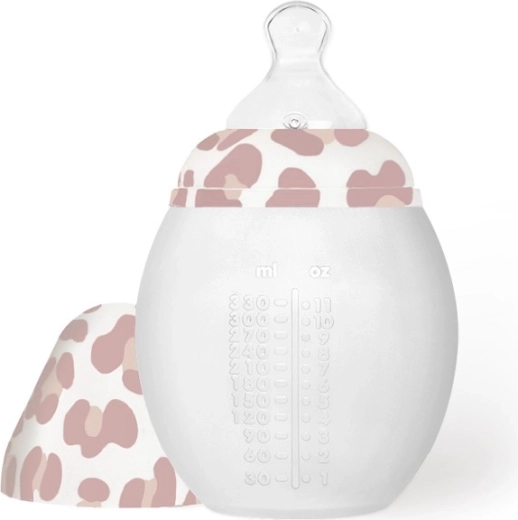 ÉLHÉE antikoliková dojčenská fľaša 330 ml graouu pink
