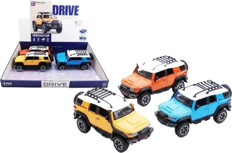 Detské trojkolové vozidielko Toyota FJ 19 cm so svetlami a zvukom