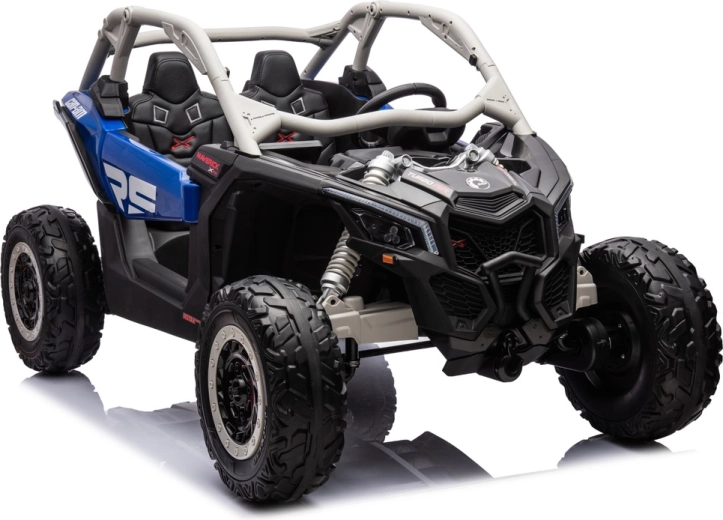 Can-Am Maverick Turbo RR elektrické autíčko na akumulátor – modro-sivé, lakované