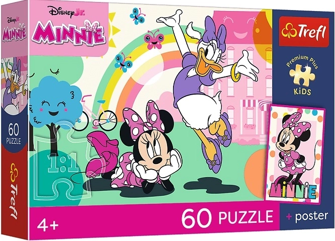 Trefl Premium Plus Kids detské puzzle Úsmev Minnie 60 dielikov