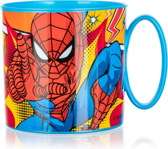 Detský plastový hrnček SPIDER-MAN 350 ml, modrý