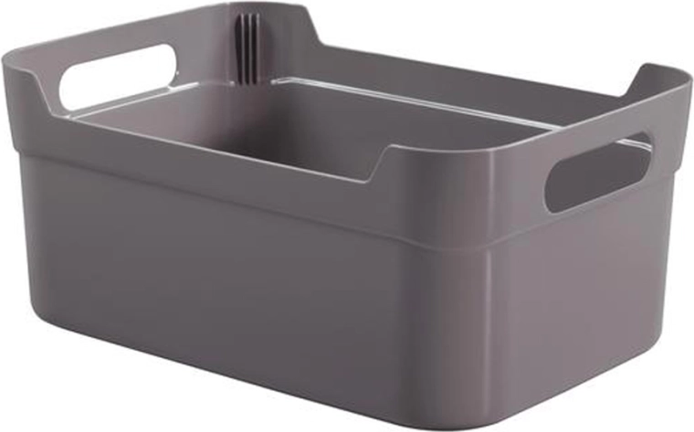 Plastový úložný košík 34 × 24 × 14 cm – mix farieb