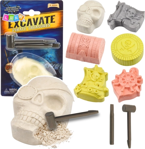Pirátska archeologická sada – vykopávky skrytých pokladov pre deti