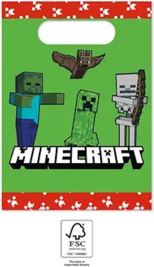 Minecraft párty vrecká (4 ks)