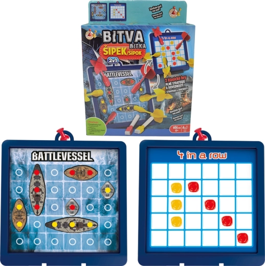 Studo Games bitka šípok – obojstranná magnetická hra 4 v rade a námorná bitka