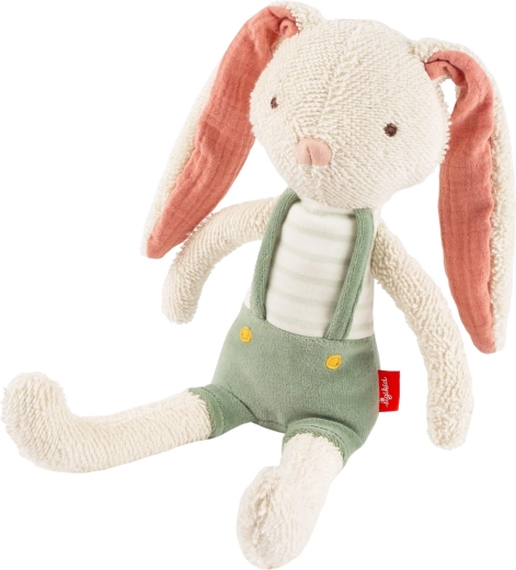Sigikid prvý plyšový zajačik v zelených nohaviciach 34 cm