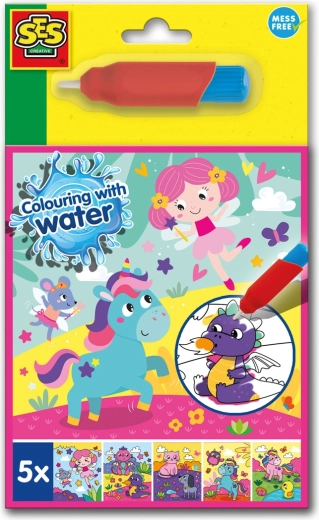 Maľovanie vodou – fantasy omaľovánky so štetcom