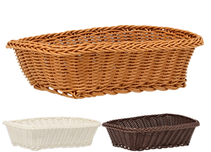 Obdĺžnikový plastový košík 27 × 20 × 8 cm