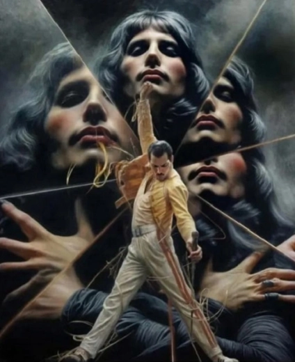 Norimpex diamantové maľovanie Freddie Mercury 30 × 40 cm