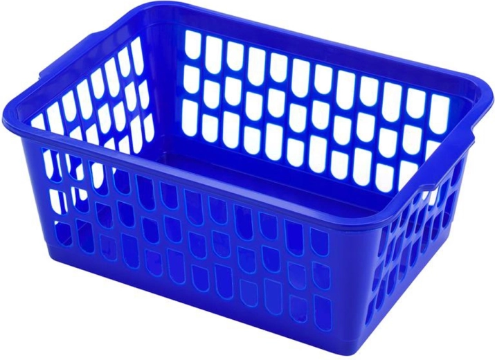 Plastový košík HEIDRUN 36 × 26 × 15 cm – mix farieb