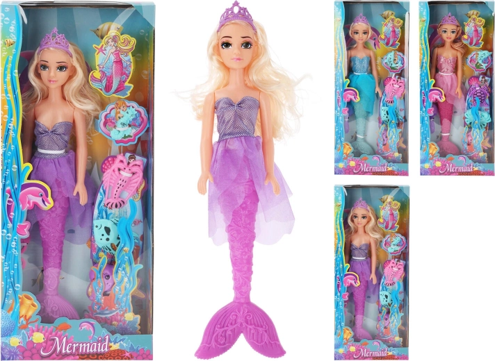 Bábika morská princezná 44,5 cm s príslušenstvom – mix farieb