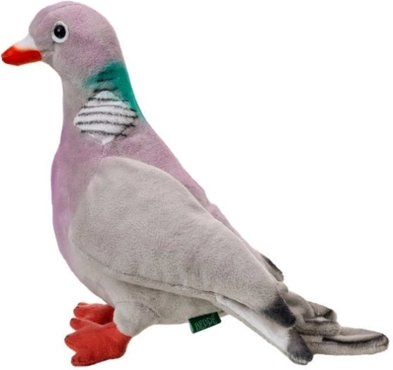 Plyšový holub hrivnák 20 cm