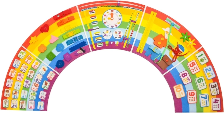 2Kids Toys mäkký activity board dúha - 1 kus