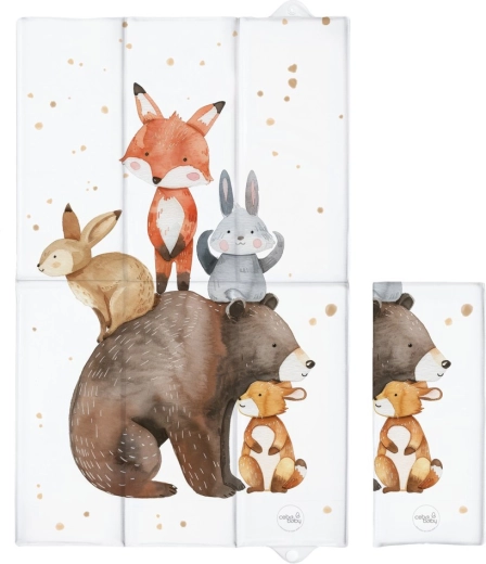 Ceba Baby cestovná prebaľovacia podložka Basic Forest Friends 80 × 50 cm