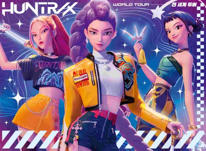 Ravensburger K-pop: Lovkyne démonov – svetové turné puzzle 150 dielikov