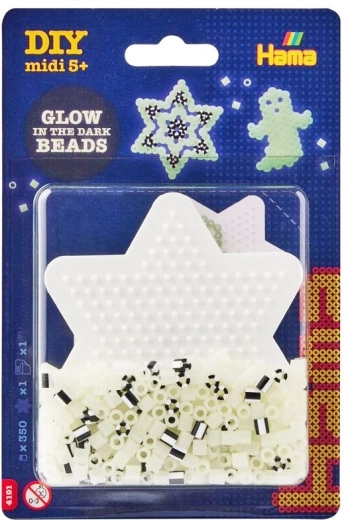 Korálková sada Hviezda svietiaca v tme, 350 ks MIDI