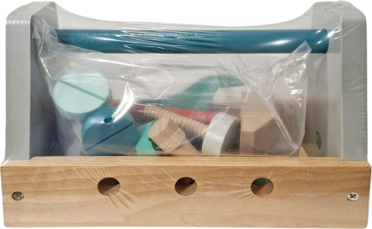 Drevená sada nástrojov v kufríku pre deti