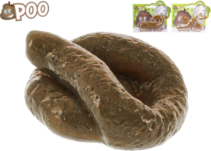 Lepkavý falošný bobok 7–10 cm – realistická žartovná hračka