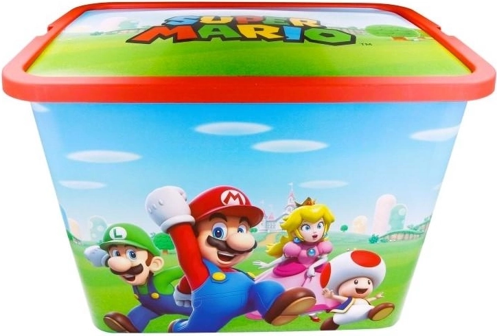 Úložný box s vekom Super Mario 23 l