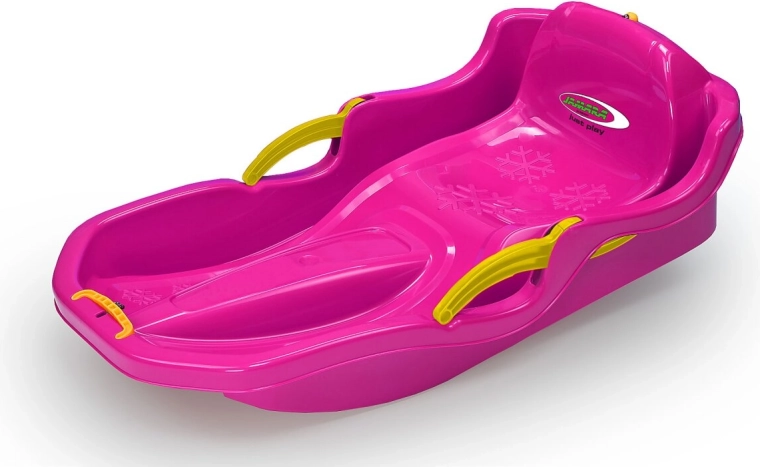 Snow Play boby Comfort 80 cm ružové s ručnou brzdou - 1 kus