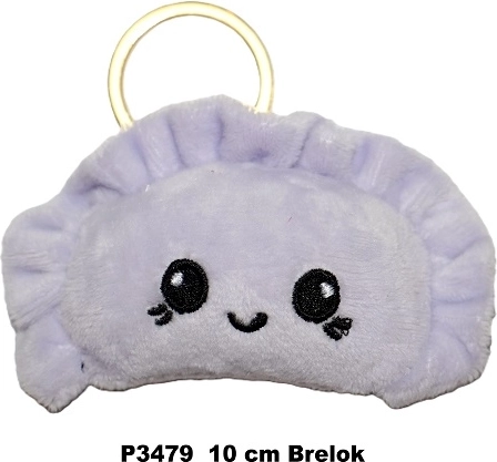 Fialový prívesok na kľúče pieróg