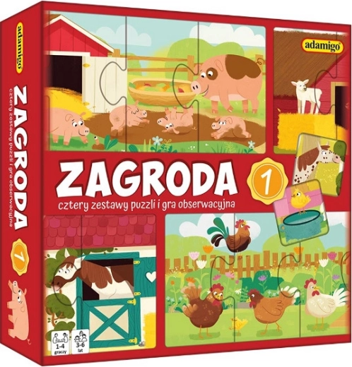 Pozorovacie puzzle Farma – sada 1
