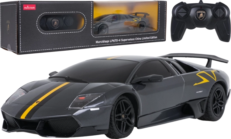 Rastar RC Lamborghini Murciélago LP670-4 Superveloce 1:24 sivé