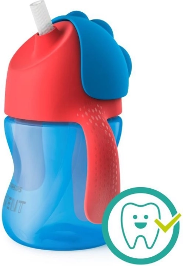 Philips Avent hrnček s ohybnou slamkou 200 ml pre chlapcov