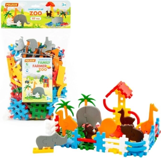 Stavebnica Blok Zoo – 117 dielikov