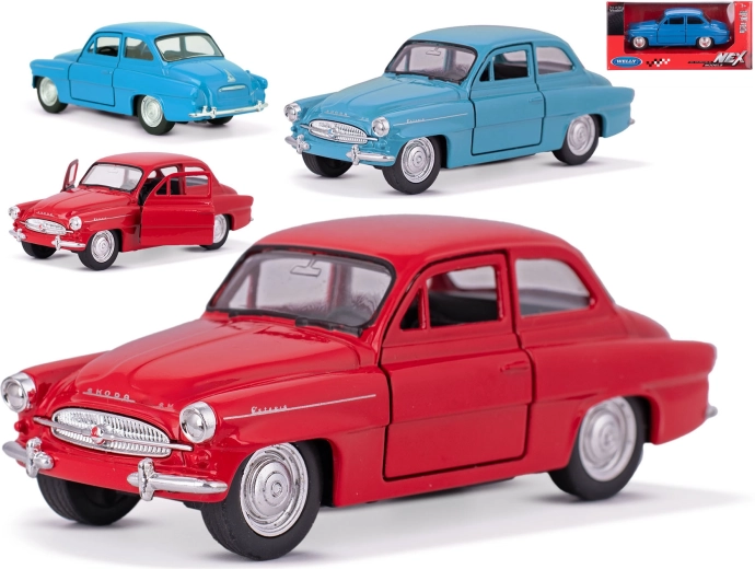 Kovový model auta Škoda Octavia Welly 1:32 s otváracími dverami