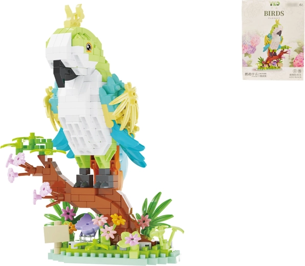 Stavebnica papagáj – 485 dielikov
