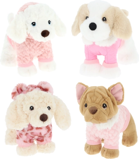 Keel toys plyšový psík v oblečku 18 cm (4 druhy)