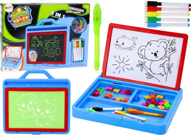 Magnetická kresliaca tabuľa 2v1 s maľovaním svetlom