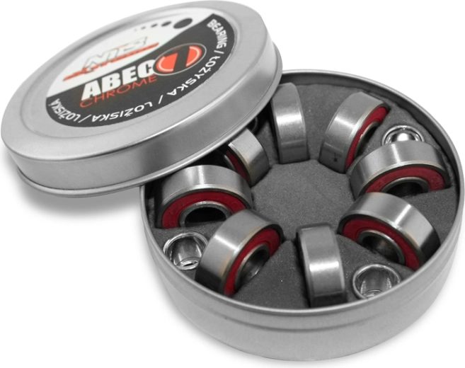 Ložiská ABEC 7 RS Chrome NILS Extreme (8 ks)