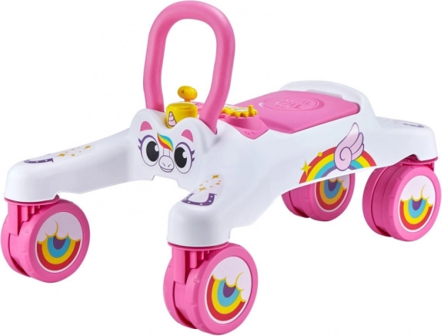 Odrážadlo TINY TOWN slider biele – jednorožec