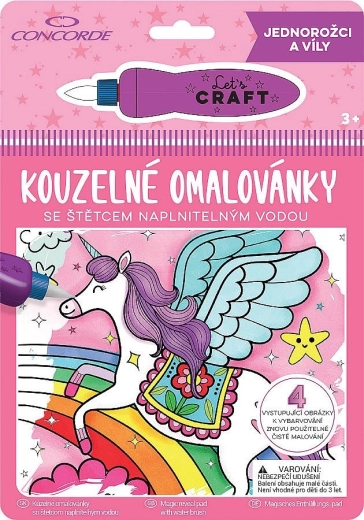 Kúzelné omaľovánky – jednorožce a víly CONCORDE