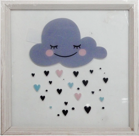 Obraz s úsmevným obláčikom 30 × 30 cm v ráme