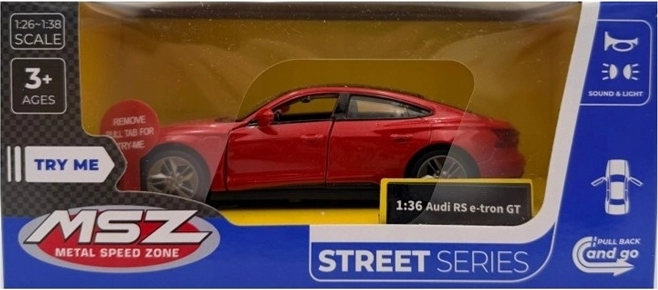 Model Audi RS e-tron GT so svetlom a zvukom, červený