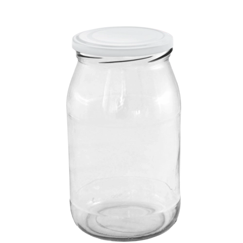 Sada zaváracích pohárov 900 ml s emailom potiahnutými viečkami 82 mm, 8 ks