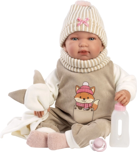Llorens New born realistická bábika bábätko so zvukmi 44 cm