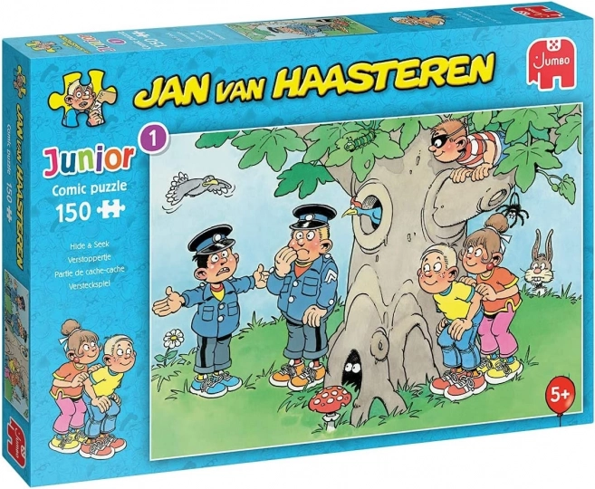 Puzzle JUMBO Jan van Haasteren Junior: Hra na schovávačku 150 dielikov