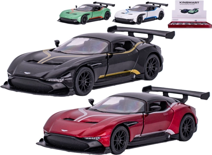 Kovový model auta Aston Martin Vulcan 1:38 so spätným pohonom Kinsmart