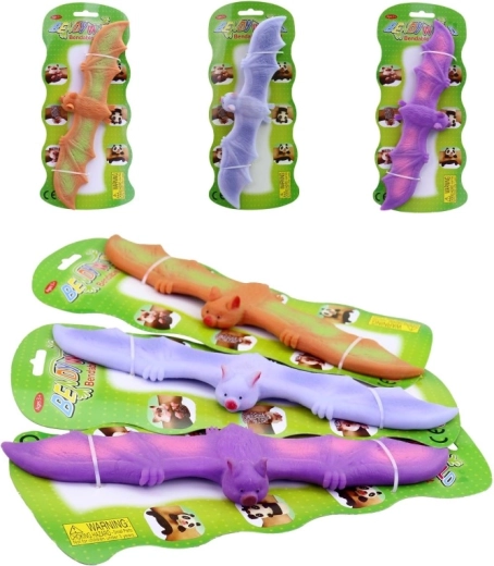 Ohnuteľný netopier fidget – gumová hračka 25 cm