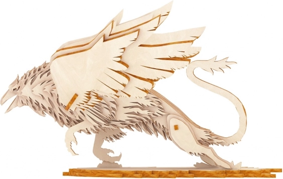 Drevené 3D puzzle gryf